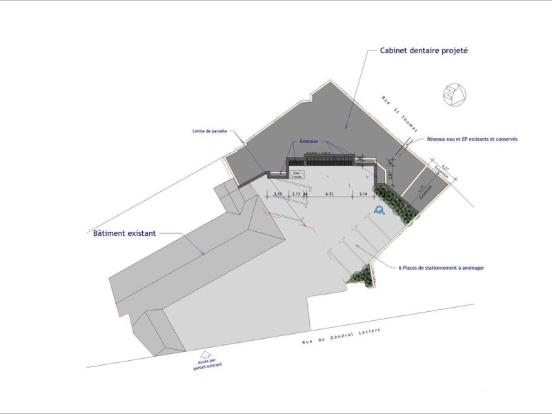 1761 Bertrand Dentiste 2014 10 25 PERMIS IndB   purg     Feuille   103   PC 2   Plan de masse et toiture