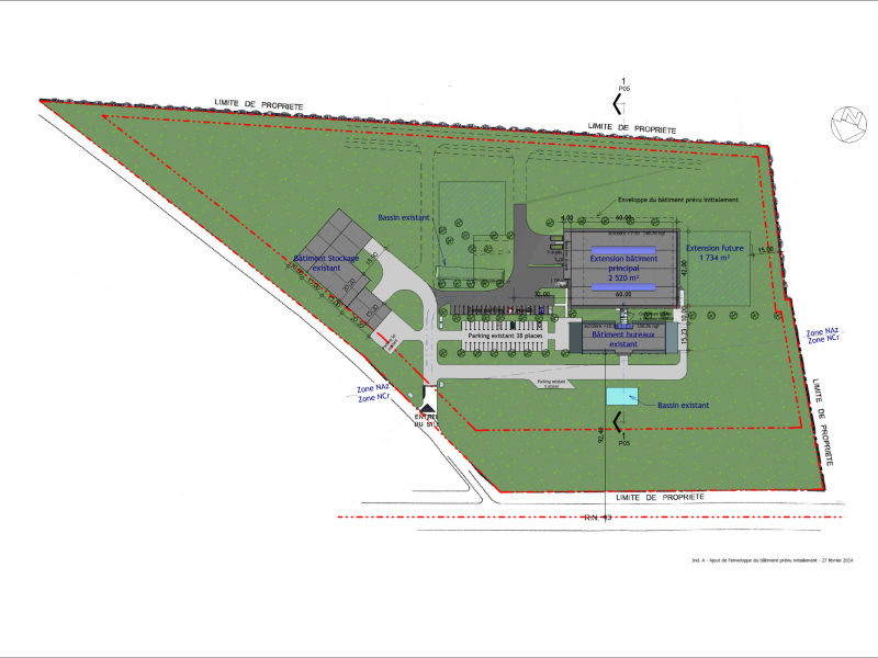 CAPS PC 2013 12 10   Feuille   P03   PC 2   Plan masse projet  